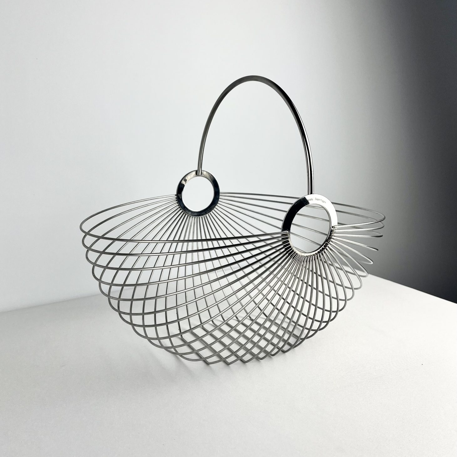 Ole Palsby, Sculptural Danish Fruit Basket, 1980s