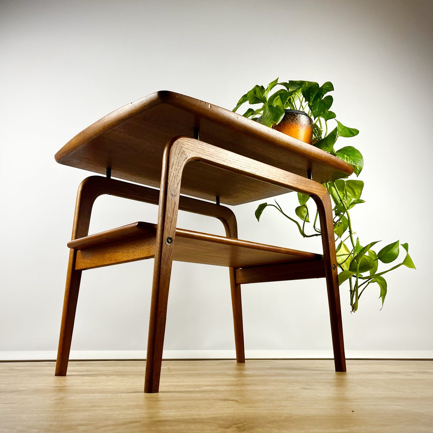 Elegant Danish Teak Side Table, Arne Hovmand-Olsen for Mogens Kold, 1960s