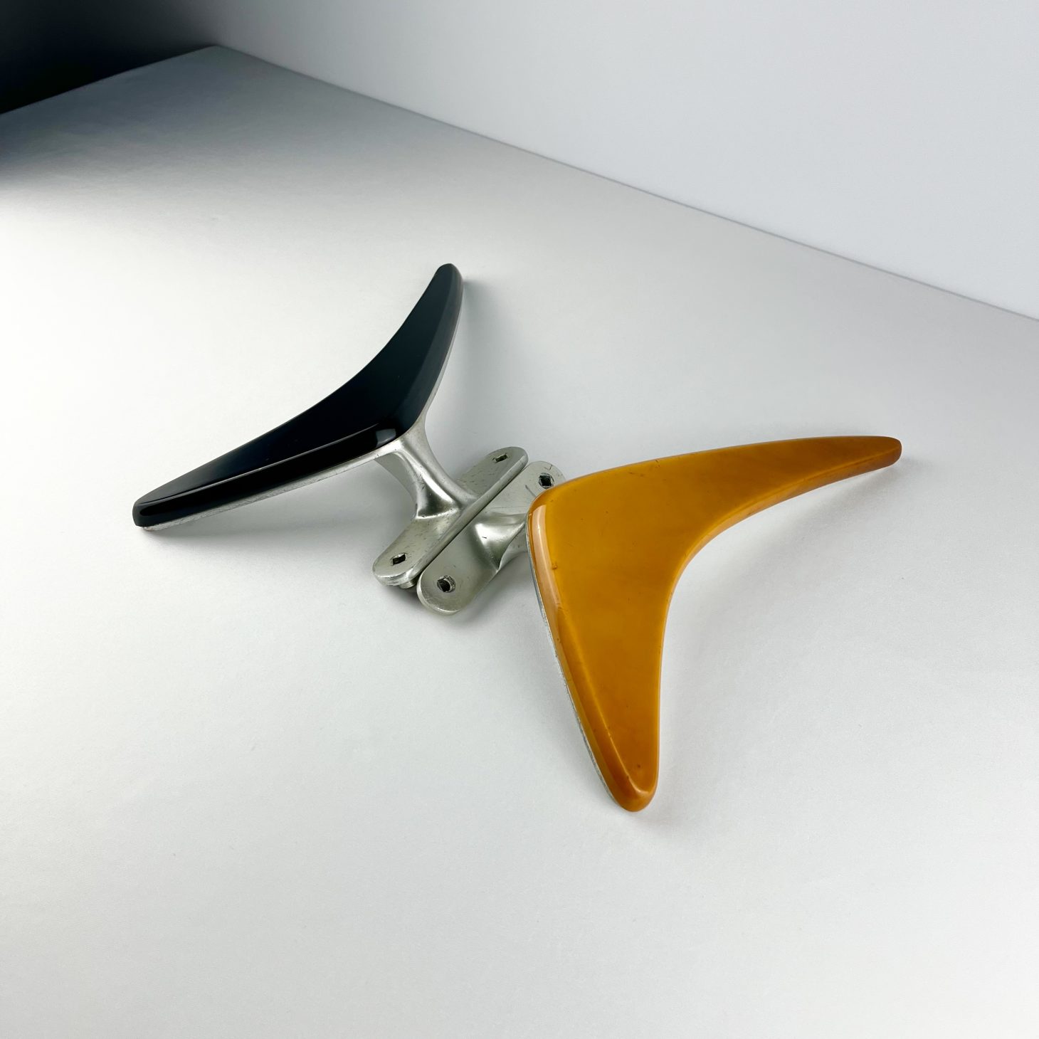 Striking Pair of ‘Ogro’ Modernist Door Pulls, German 1960s