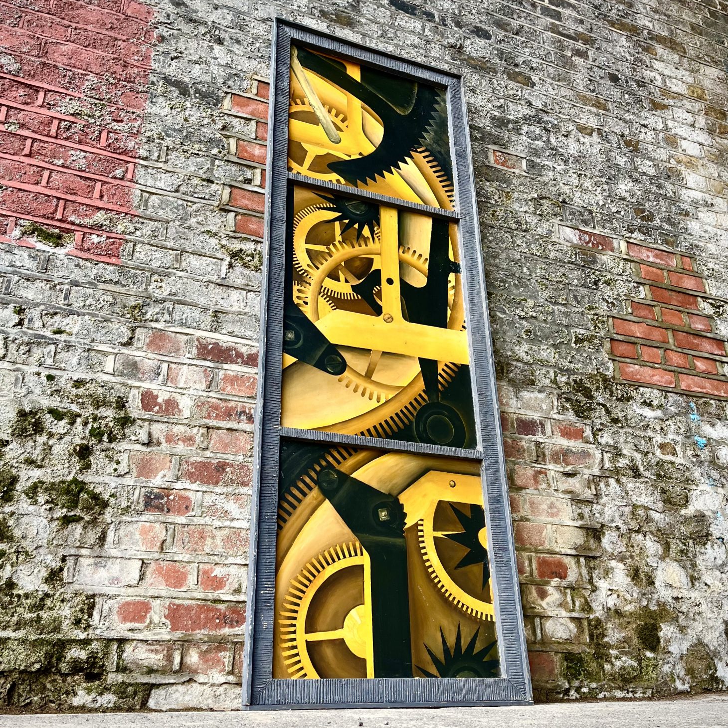 Large and Striking 1950s Cog Painting