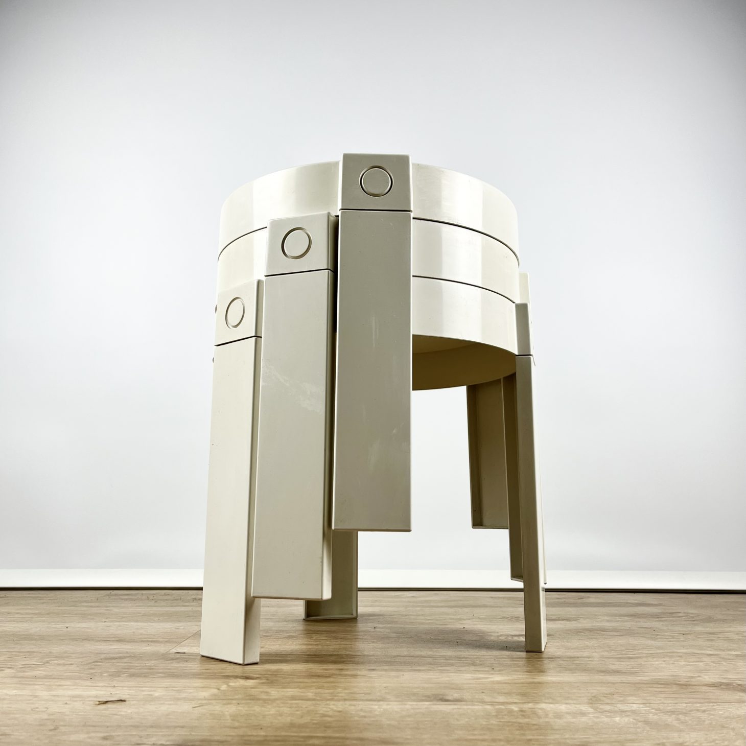 Set of 3 Modernist Dutch Nesting Tables, 1970s