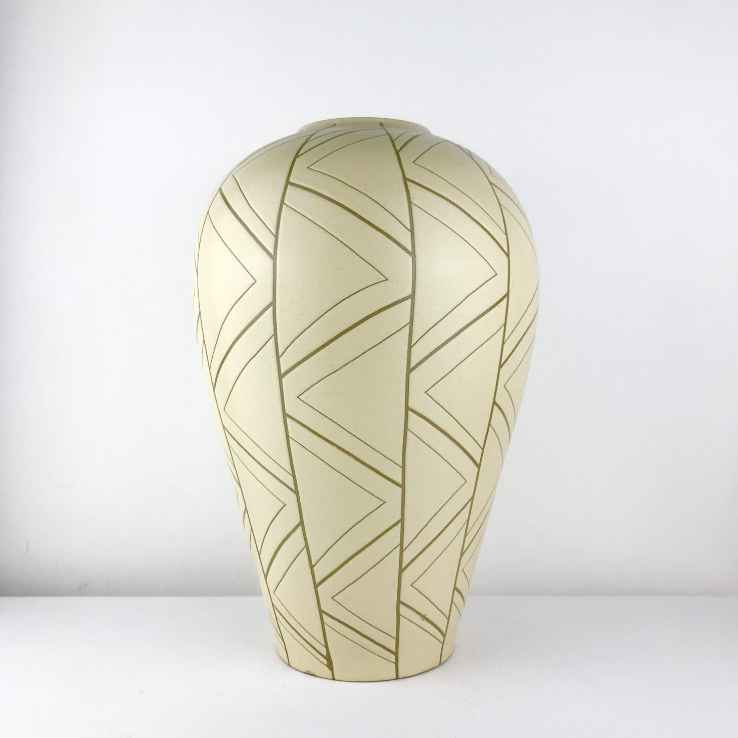 Huge Denby ’Origins’ Vase by Richard Eaton, British 1980s