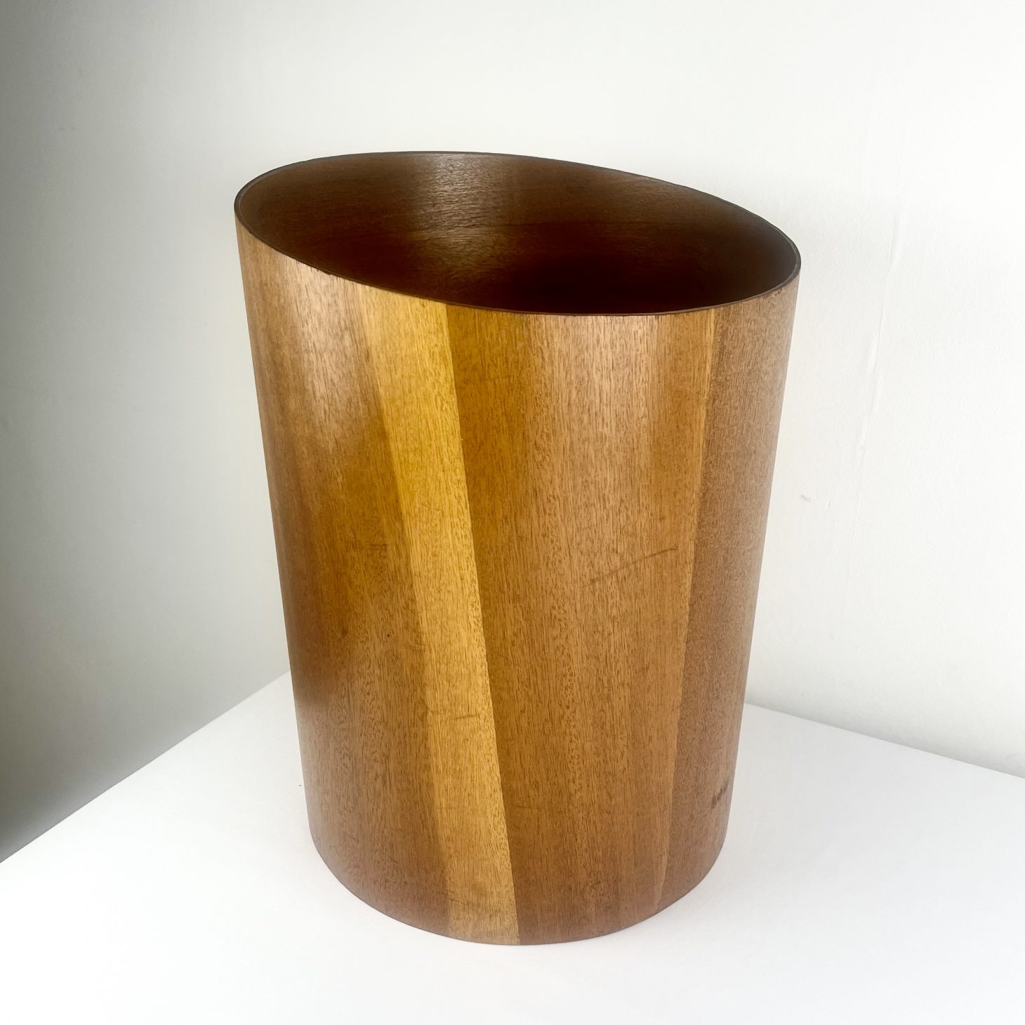 Beautiful Teak Waste Paper Bin by Mallod, British 1960s