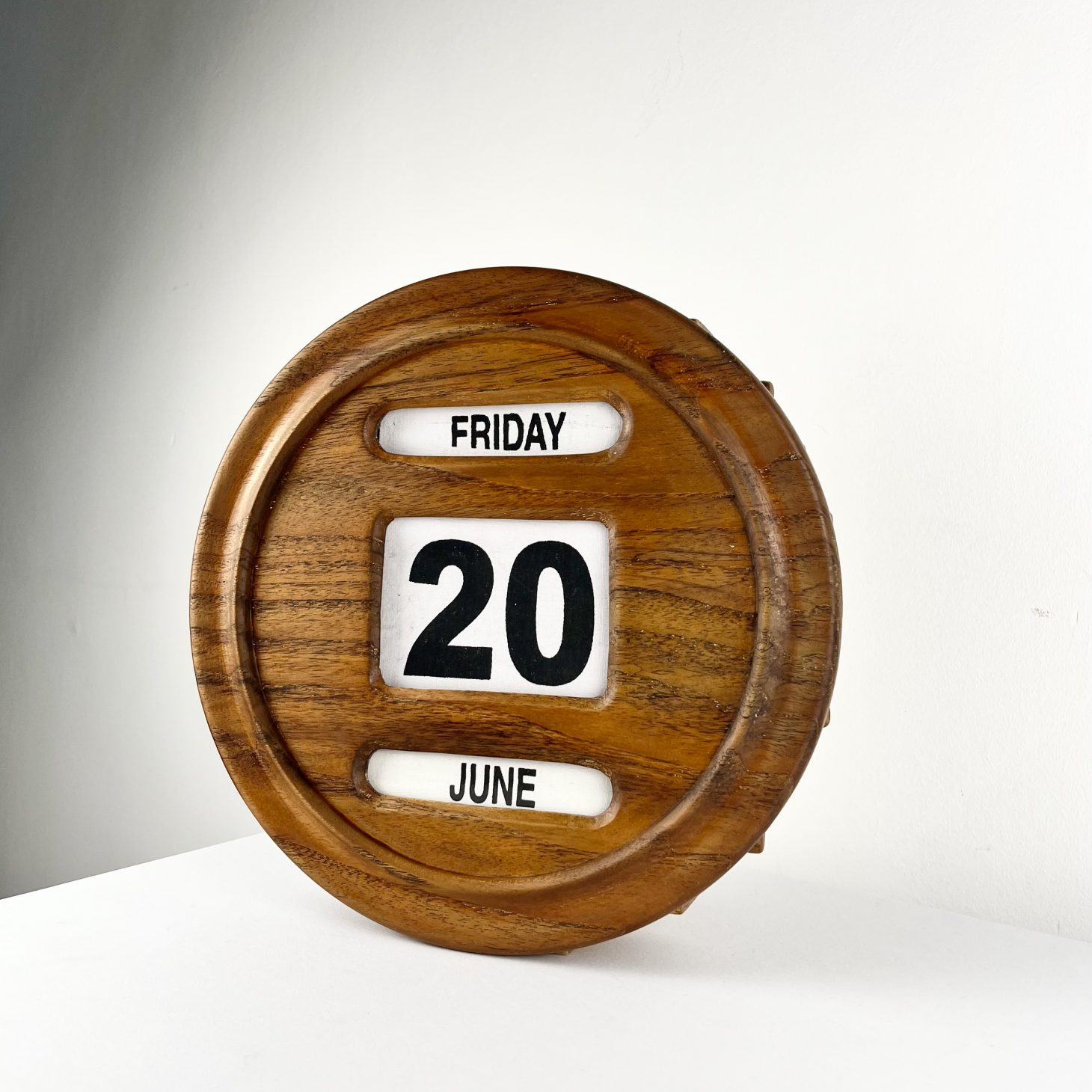 Beautiful Mid-Century Perpetual Calendar, British 1960s