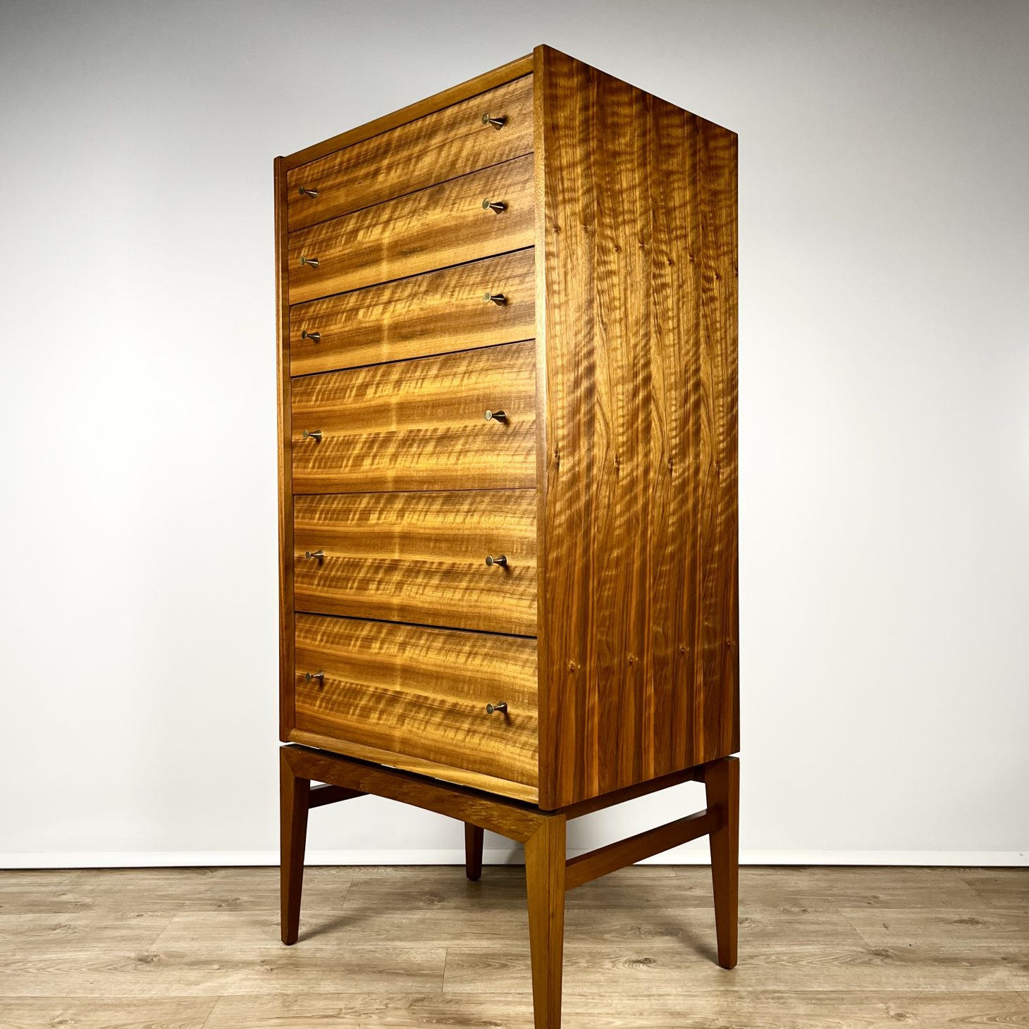 Elegant 1960s Tall Boy Drawers, John Herbert for A. Younger Ltd
