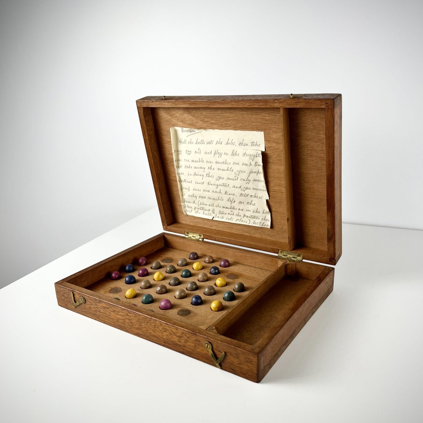 Charming Handmade Solitaire Box, British 1950s