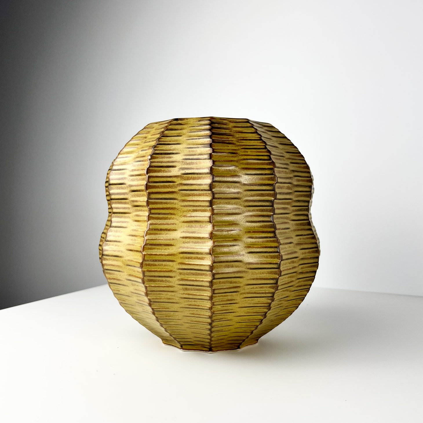 Heinrich Fuchs for Luisenburg Keramik ‘Calabash’ Vase, Germany 1970s