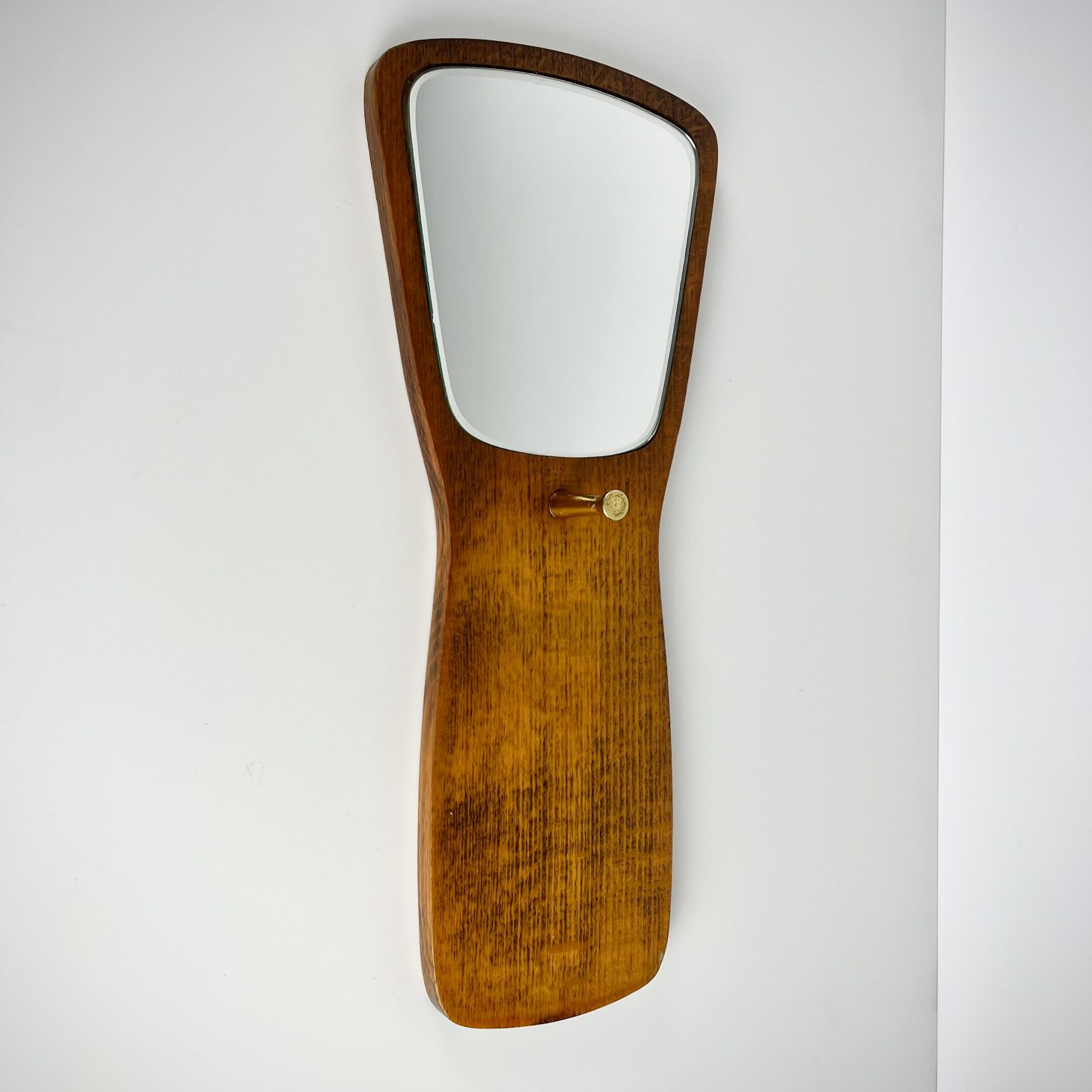 Curious Little 1970s Wall Mirror, West German 1970s