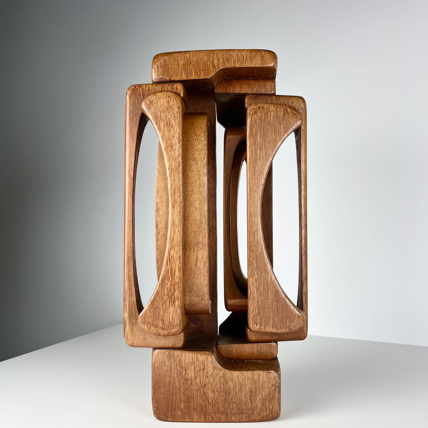Brian Willsher (1930-2010) Hardwood Sculpture, Signed & Dated 1981