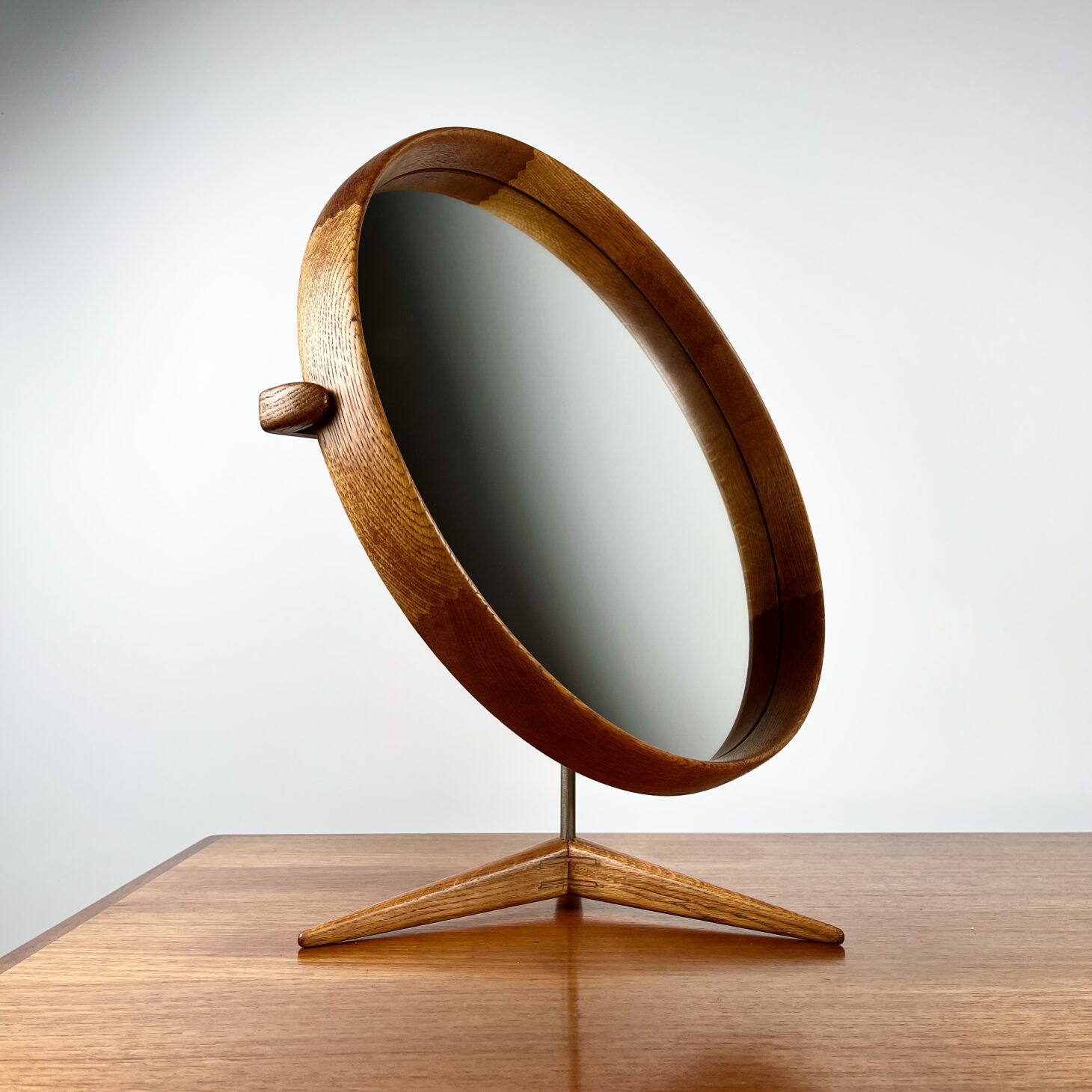 Sublime Vanity Mirror by Uno & Östen Kristiansson for Luxus, Swedish 1950s
